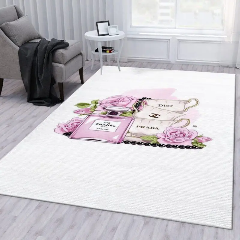 Dior Perfume N5 Area Carpet Rug