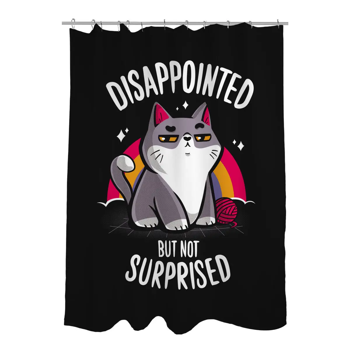 Disappointed but not Surprised Shower Curtains