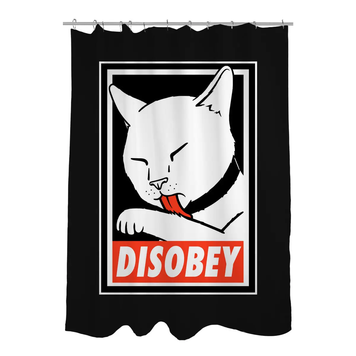 DISOBEY! Shower Curtains