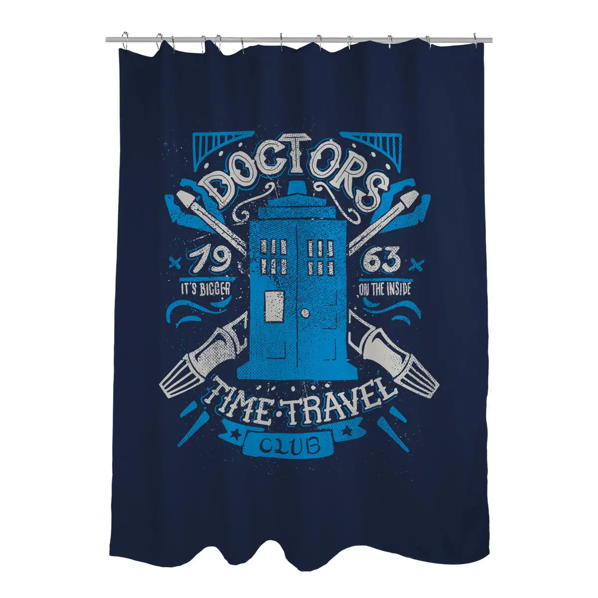 Doctors Time Travel Club Shower Curtains