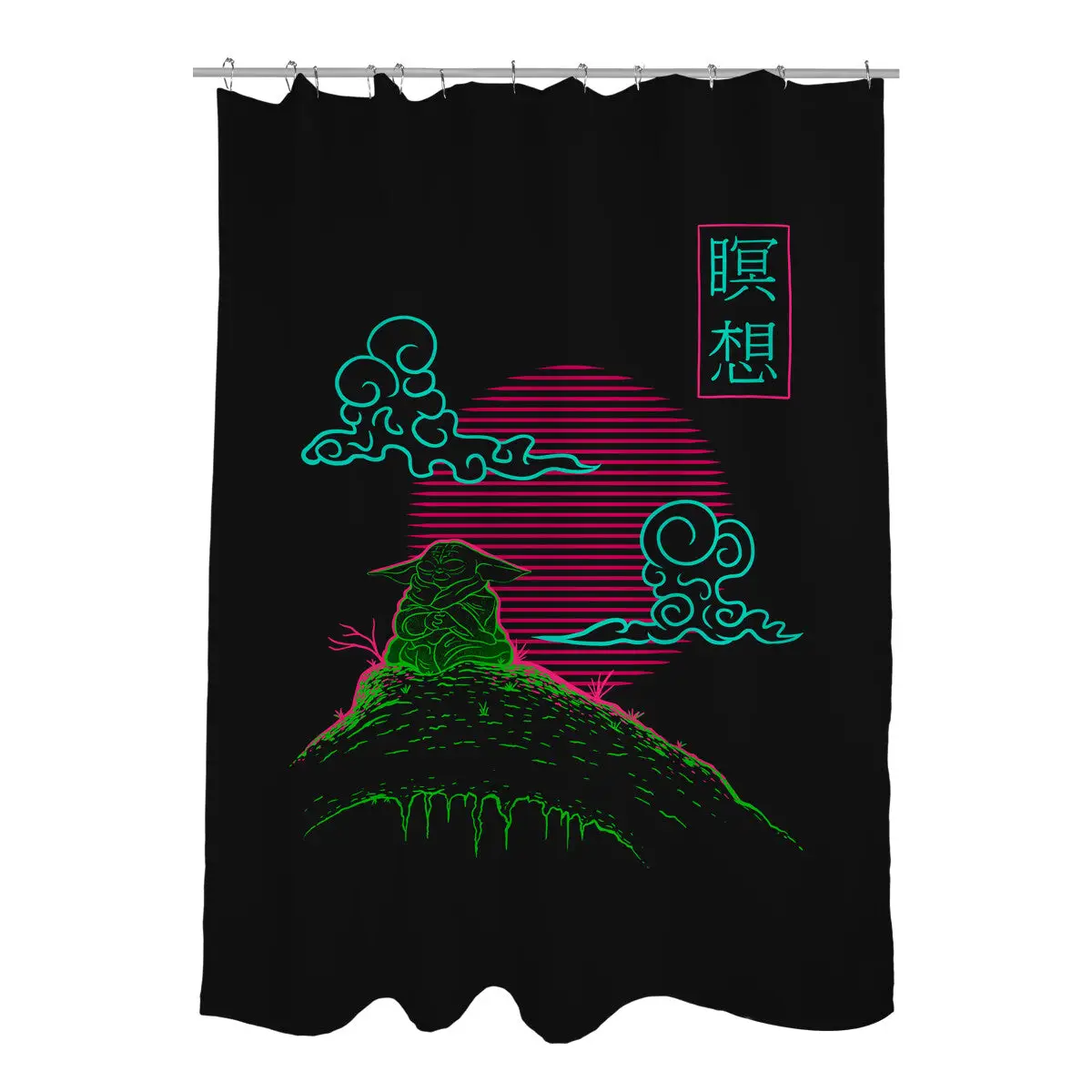 Dont Hate Meditate Shower Curtains