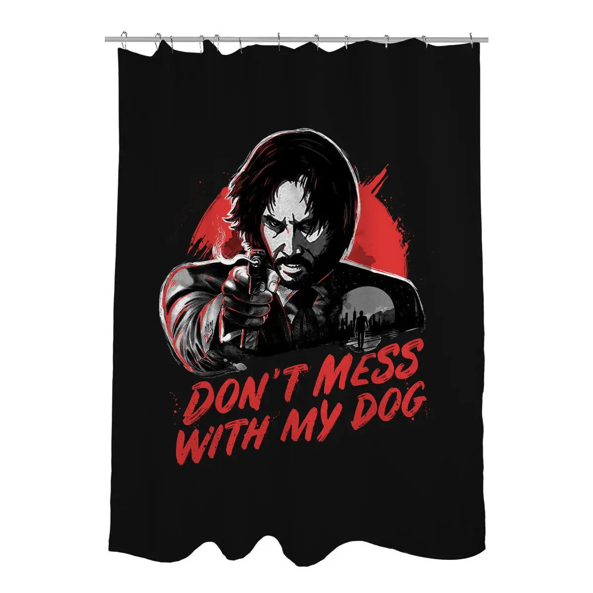 Don't Mess With My Dog Shower Curtains