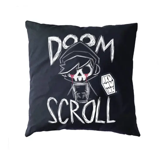 Doom Scroll Pillow Cushion