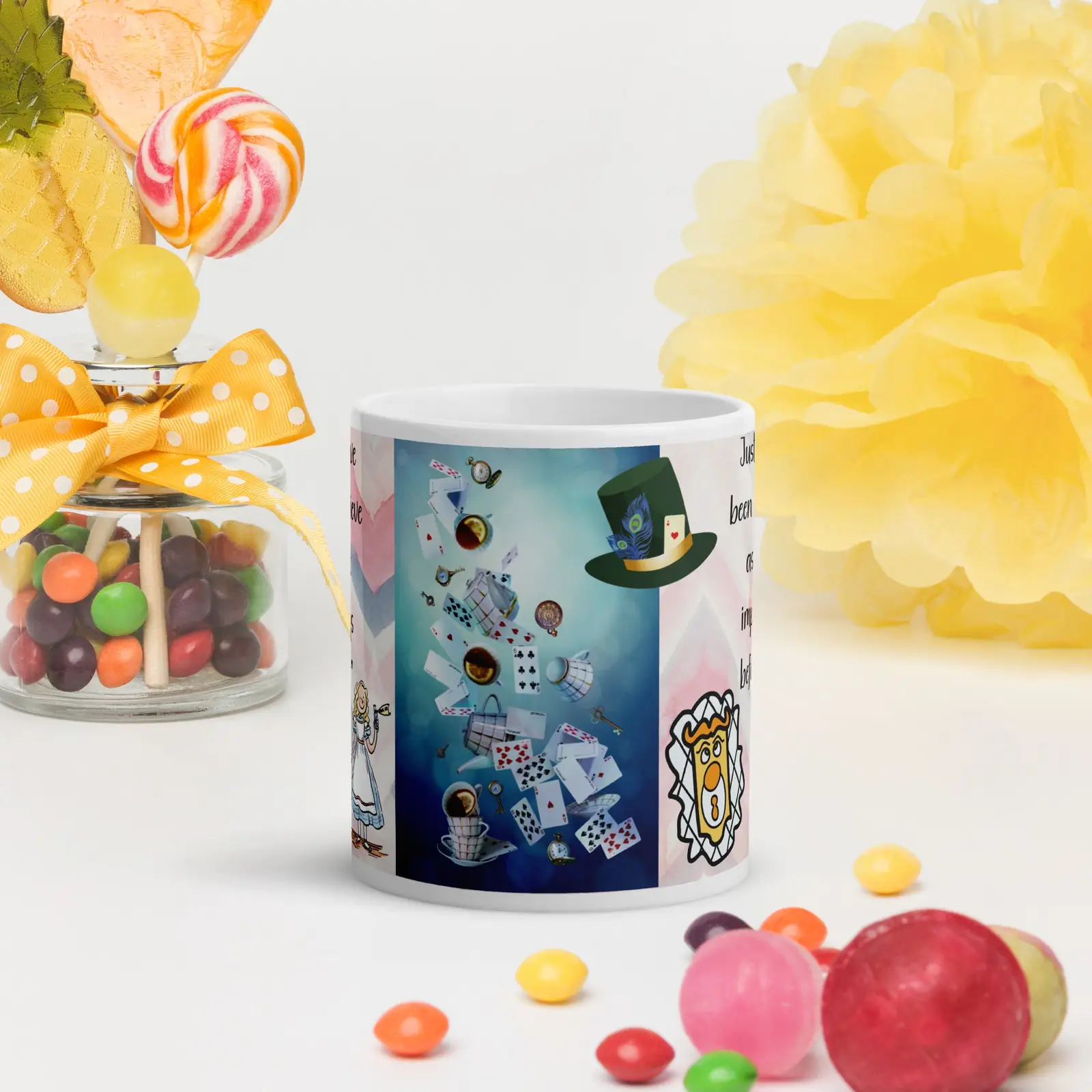 Down The Rabbit Hole: Springtime Classic Ceramic Mug: Specialized Design