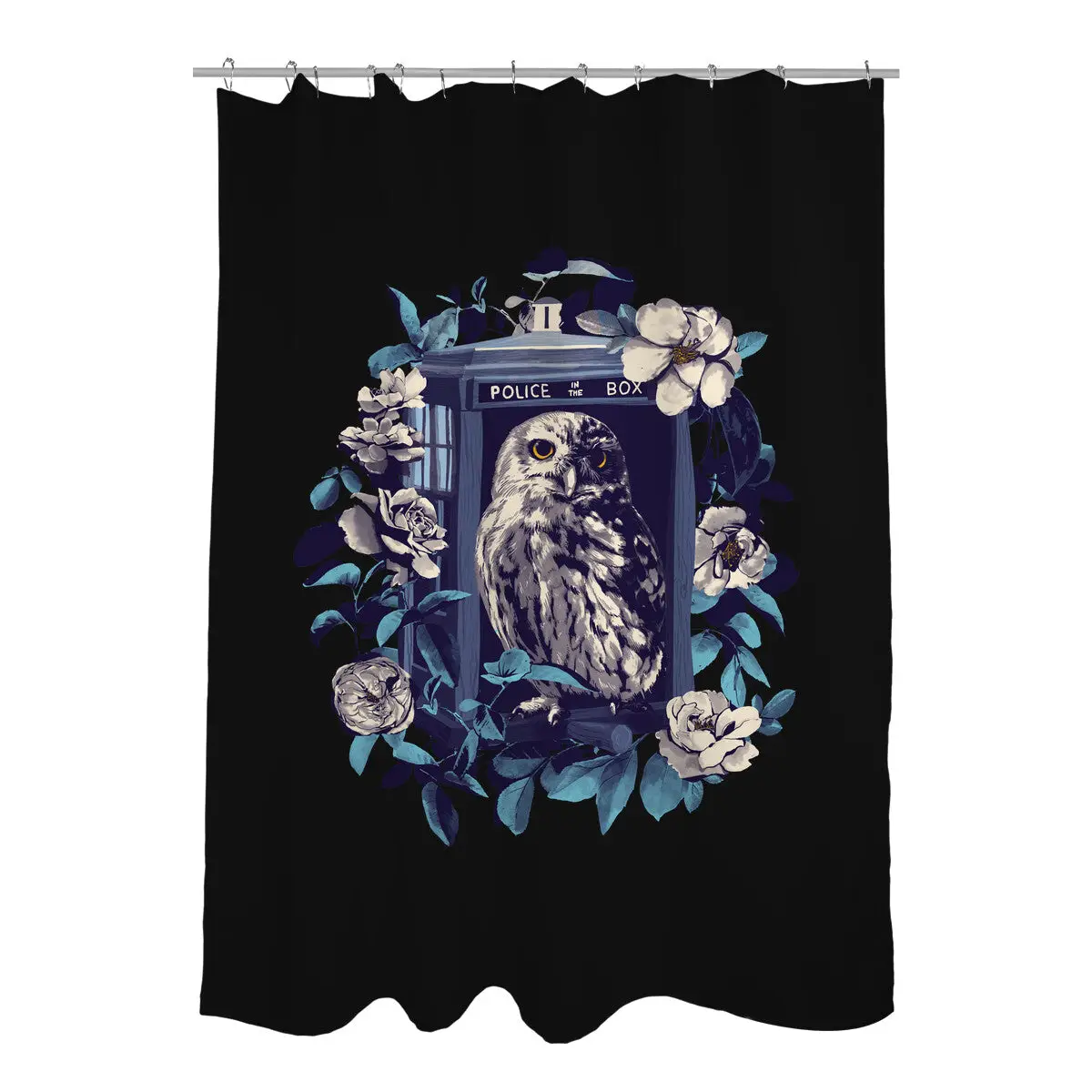 Dr Hooo Shower Curtains