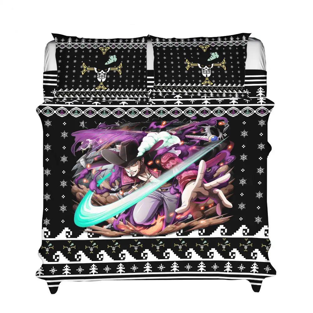 Dracule Mihawk Xmas Polyester Duvet Cover Set