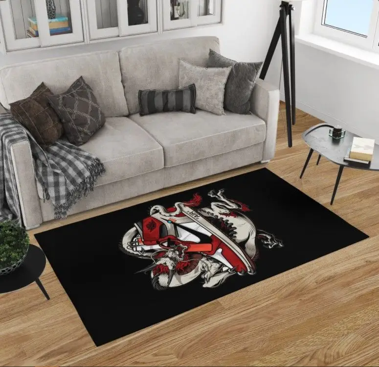 Dragon Air Jordan Sneaker Rug Home Decor