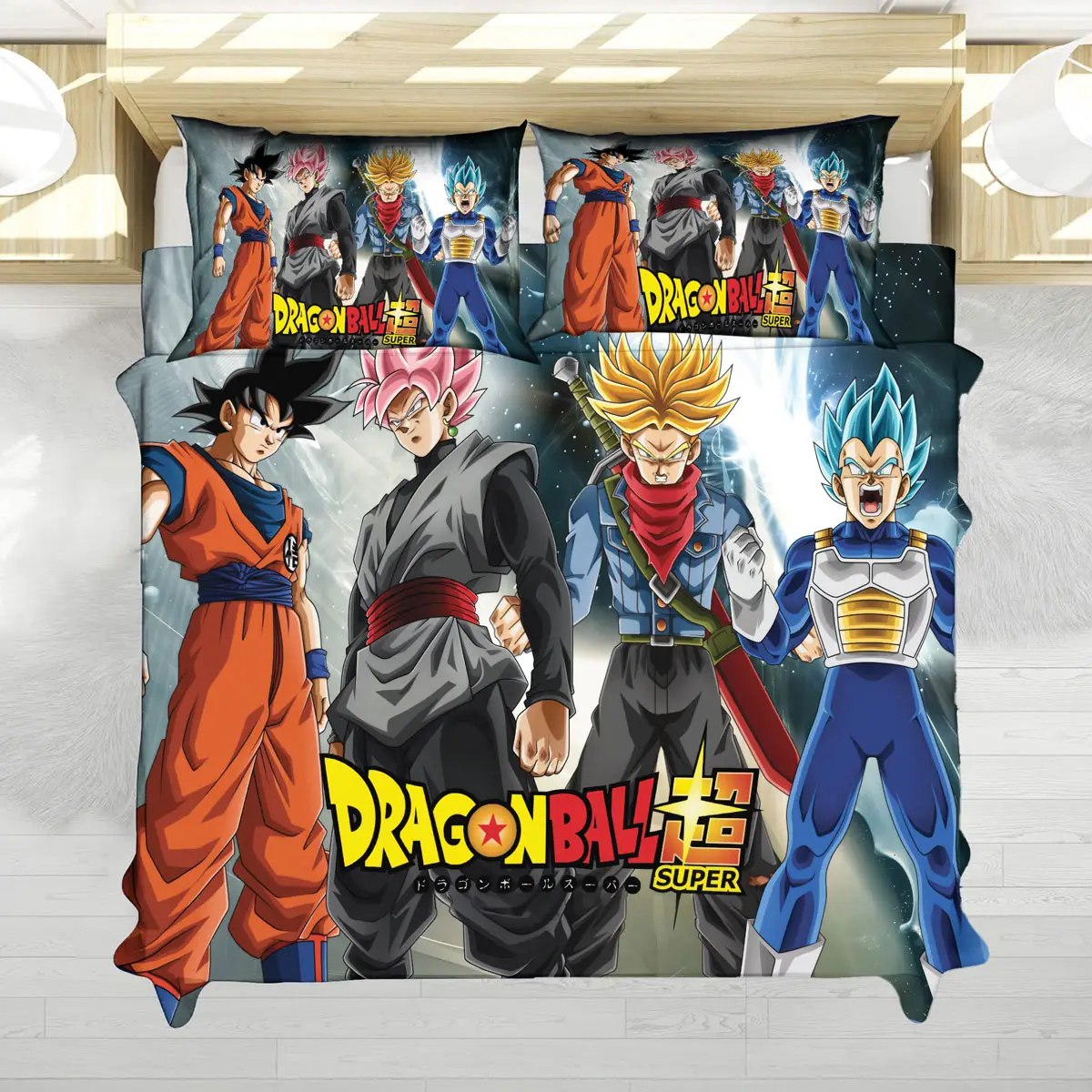 Dragon Ball Super Saiyan Fusion Team Lineup Anime Bedding Set