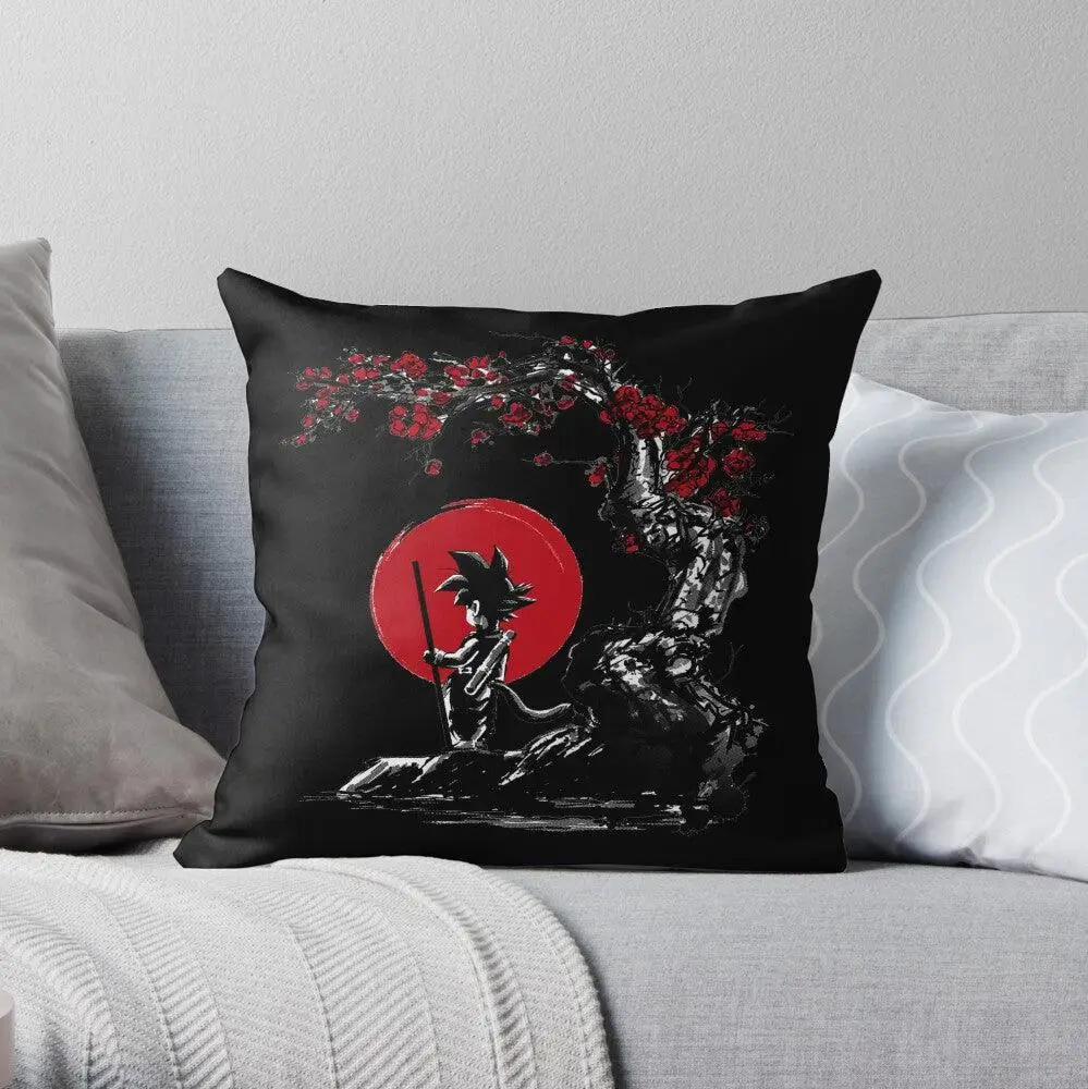 Dragon Ball Z Saiyan Under The Sun Throw Pillow