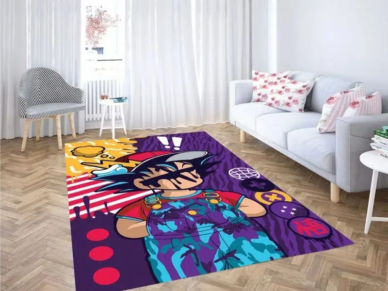 Dragon Ballz Pop Art Wallpaper Area Rug Carpet