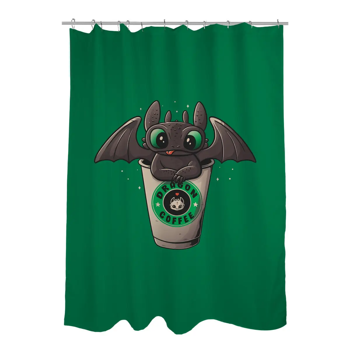 Dragon Coffee Shower Curtains