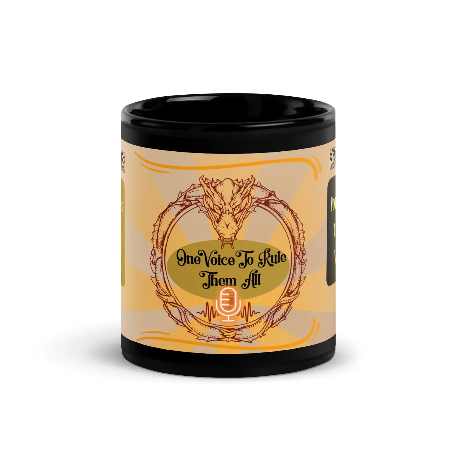Dragon: One Voice To Rule Them All:  Classic Ceramic Black Glossy Mug