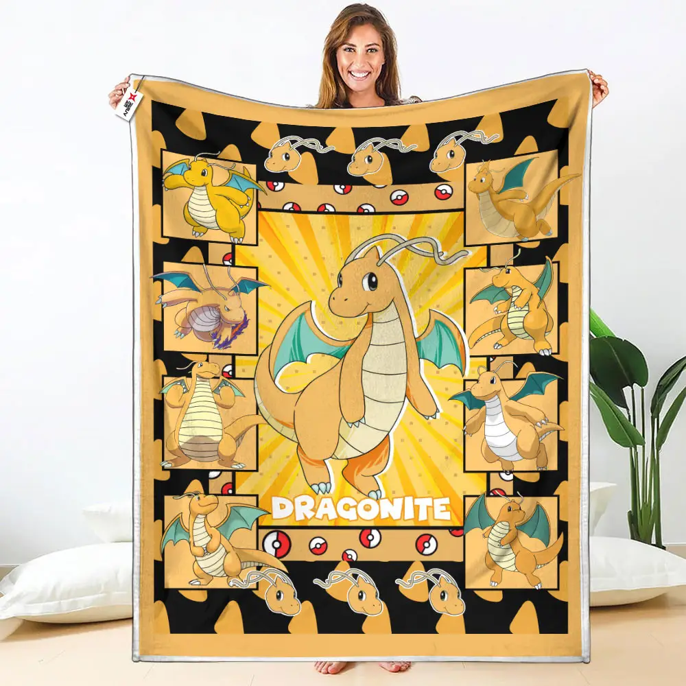 Dragonite Blanket Custom Anime