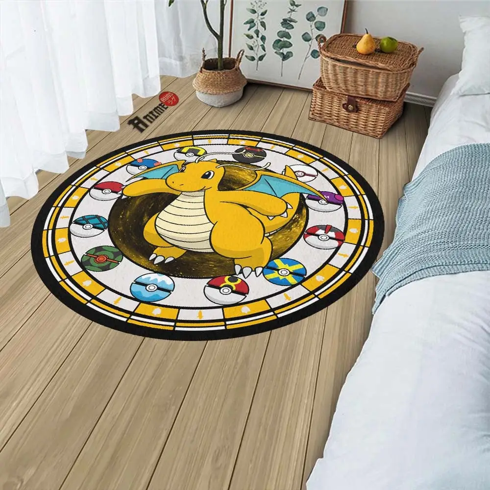 Dragonite Round Rug Custom Anime Room Mats