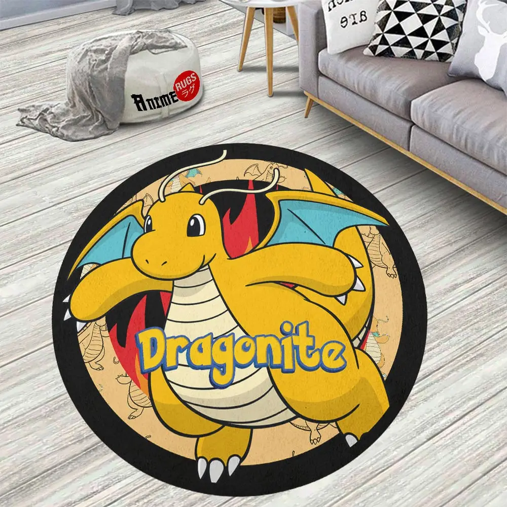 Dragonite Skid-Proof Round Rug