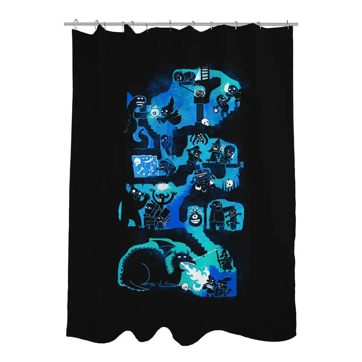Dungeon Crawlers Shower Curtains