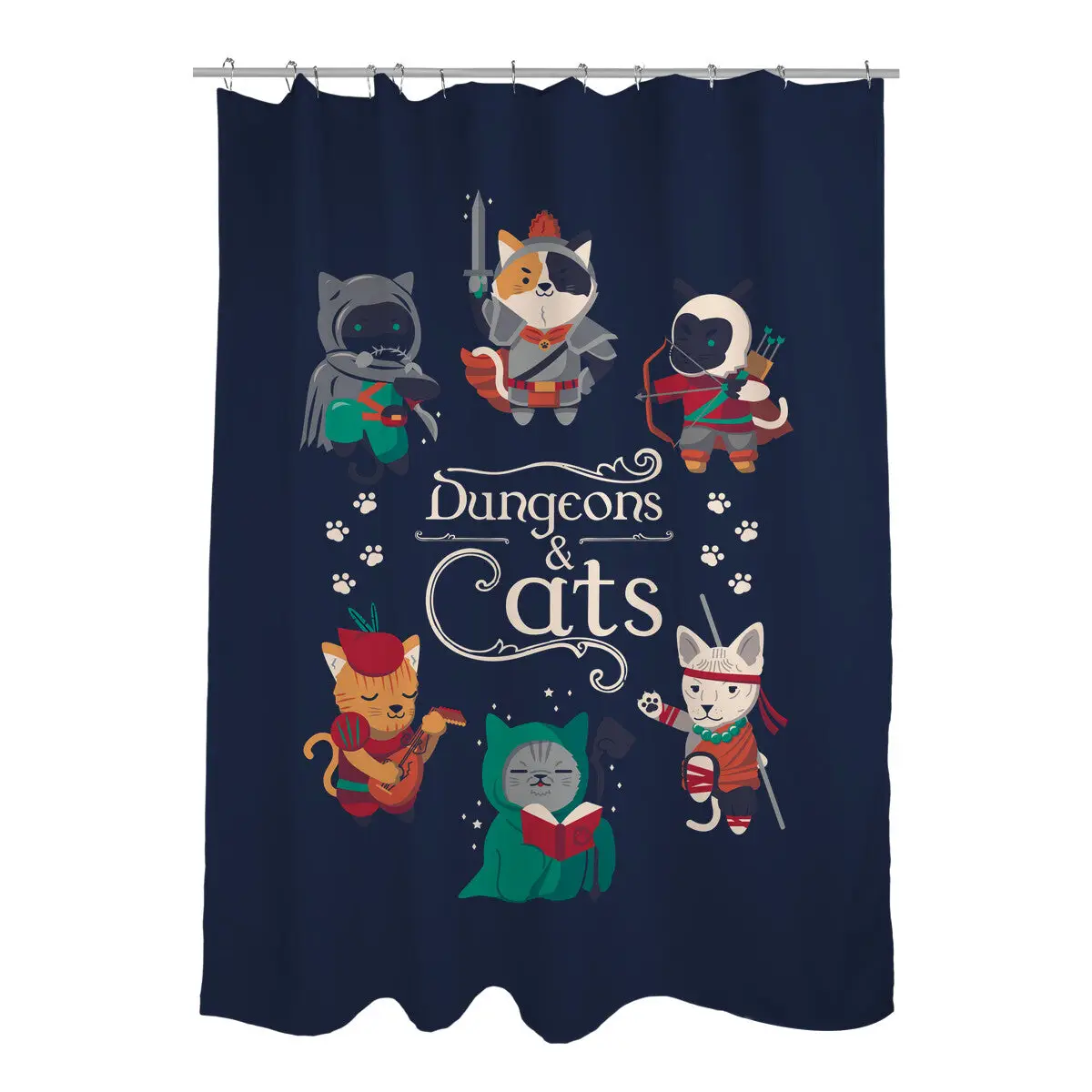 Dungeons & Cats 2 Shower Curtains
