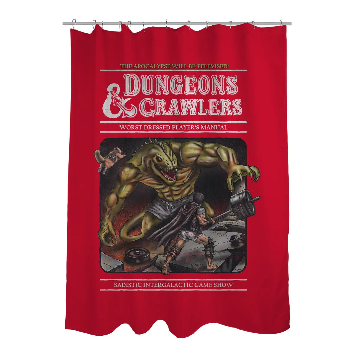 Dungeons And Crawlers Shower Curtains
