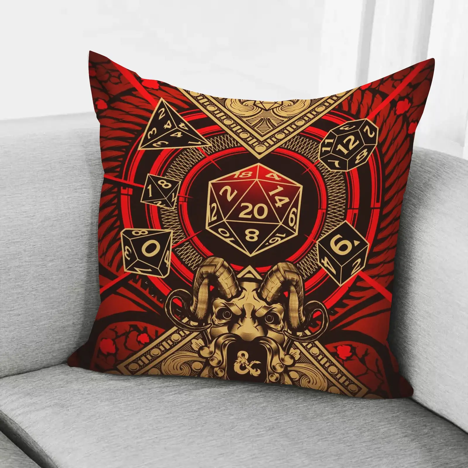 Dungeons and Dragons Pillow Room Decor