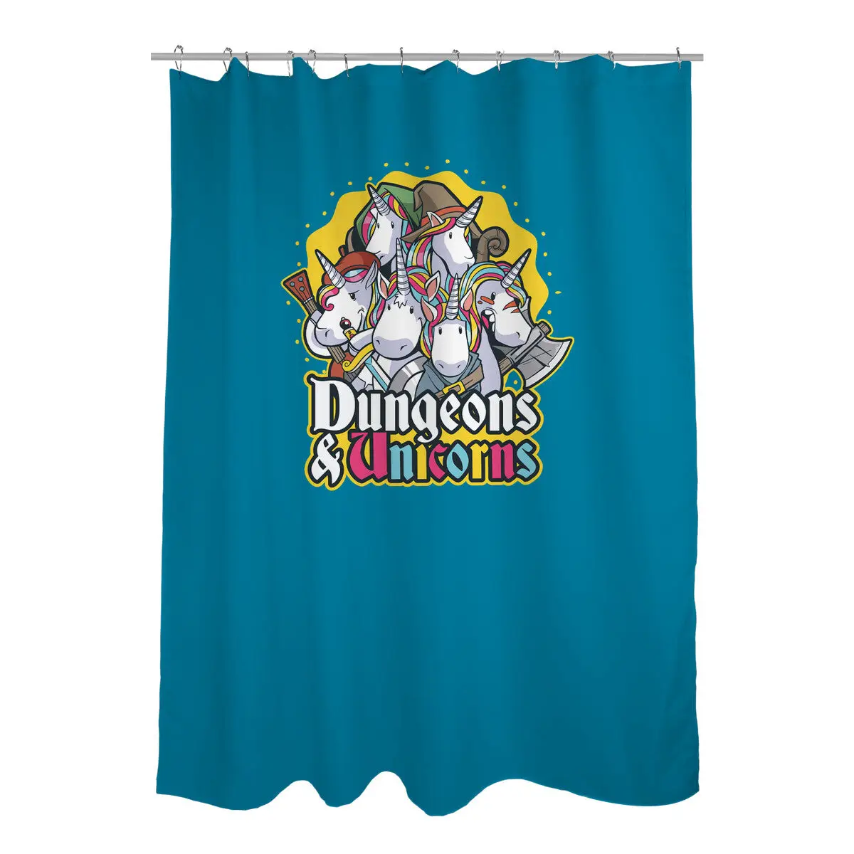 Dungeons and Unicorns Shower Curtains