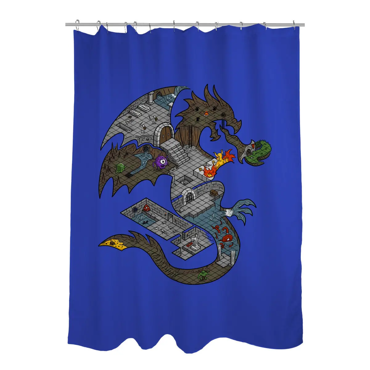 Dungeons in Dragons Shower Curtains