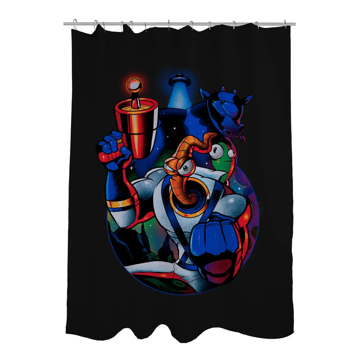 Earthworm Groovy! Shower Curtains