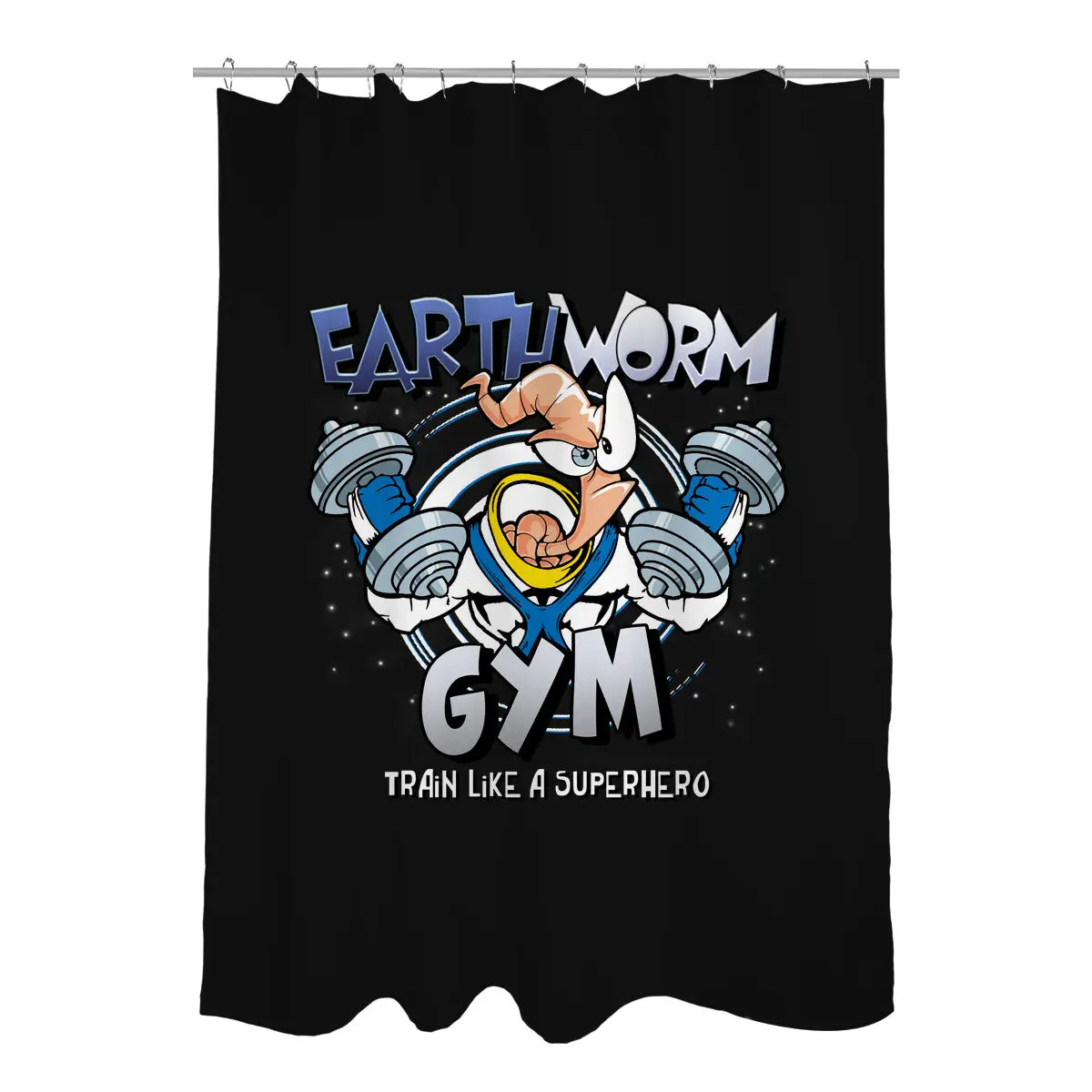 Earthworm Gym Shower Curtains
