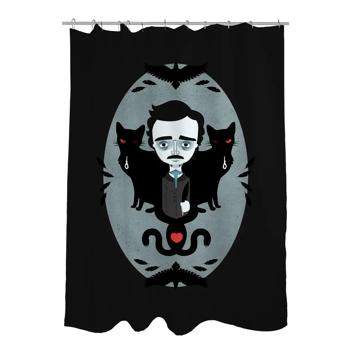 Edgar Allan Poe and Friends Shower Curtains