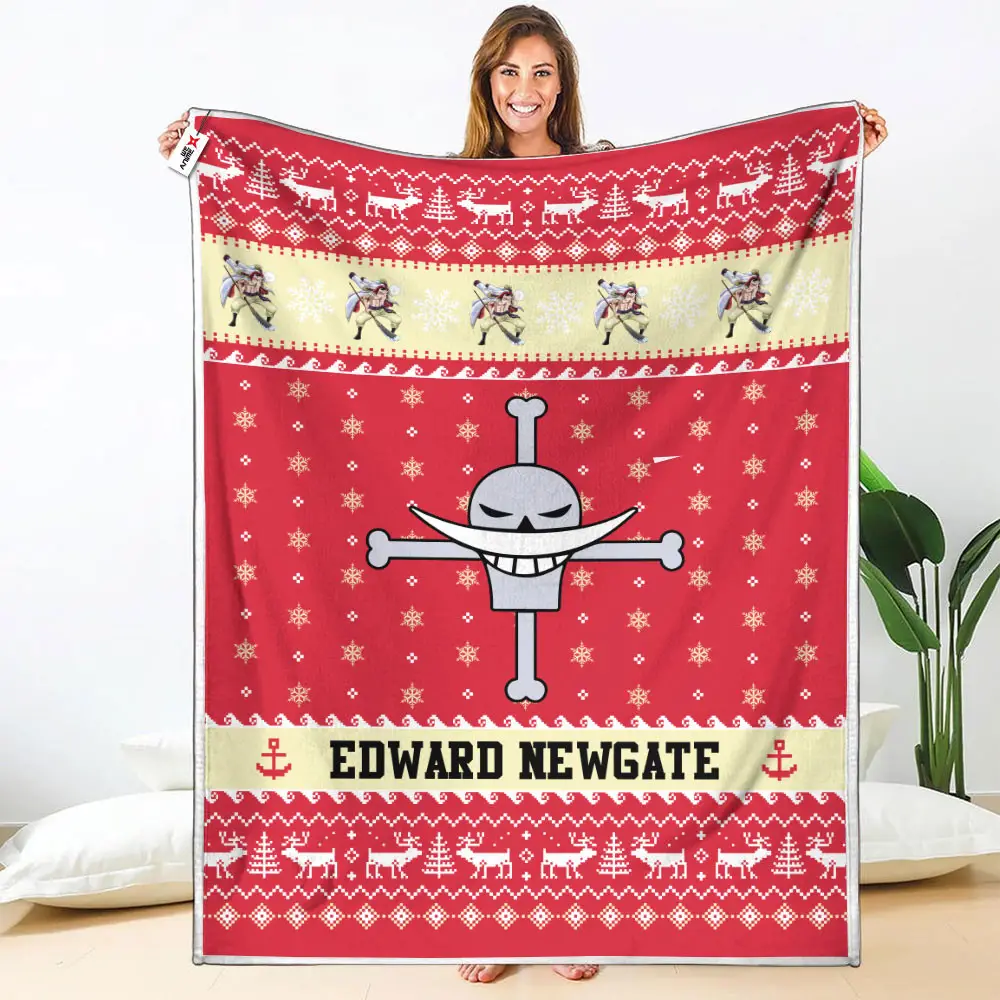 Edward Newgate Blanket Ugly Christmas Symbol Anime