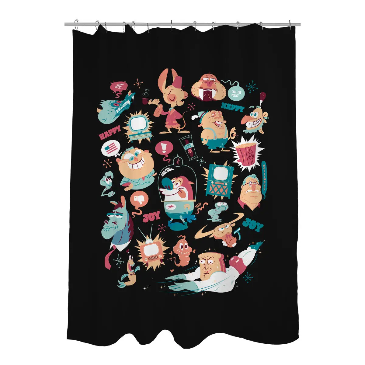 Eediot Box Shower Curtains