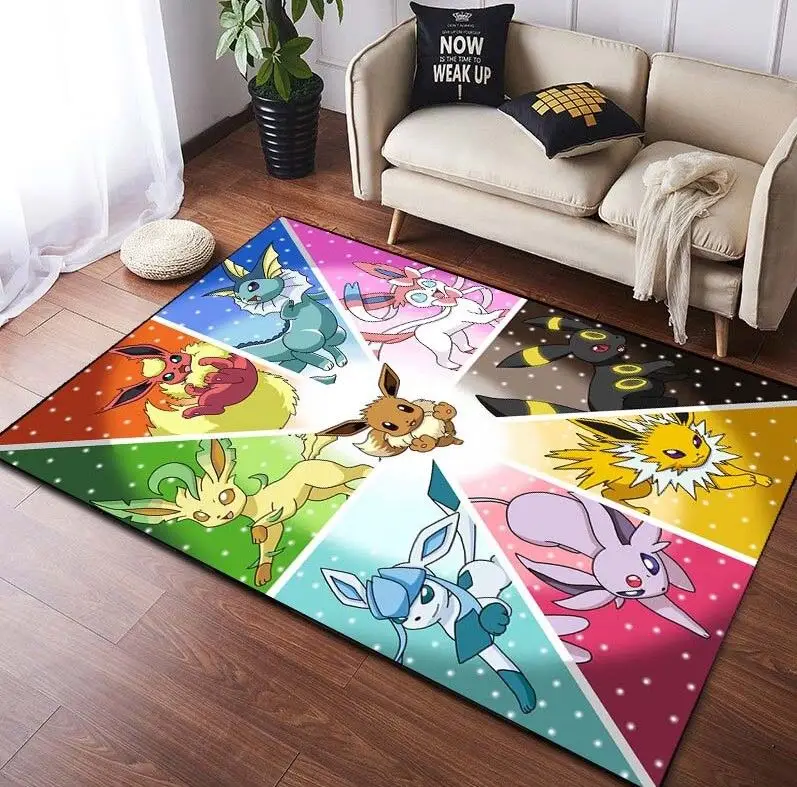 Eevee Rug Pokemon Gift Rug Home Decor
