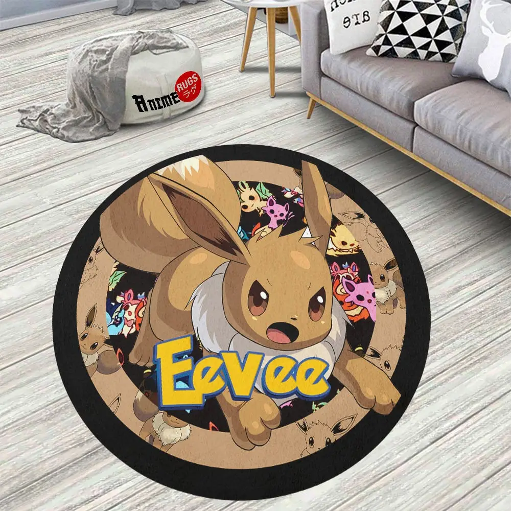 Eevee Skid-Proof Round Rug