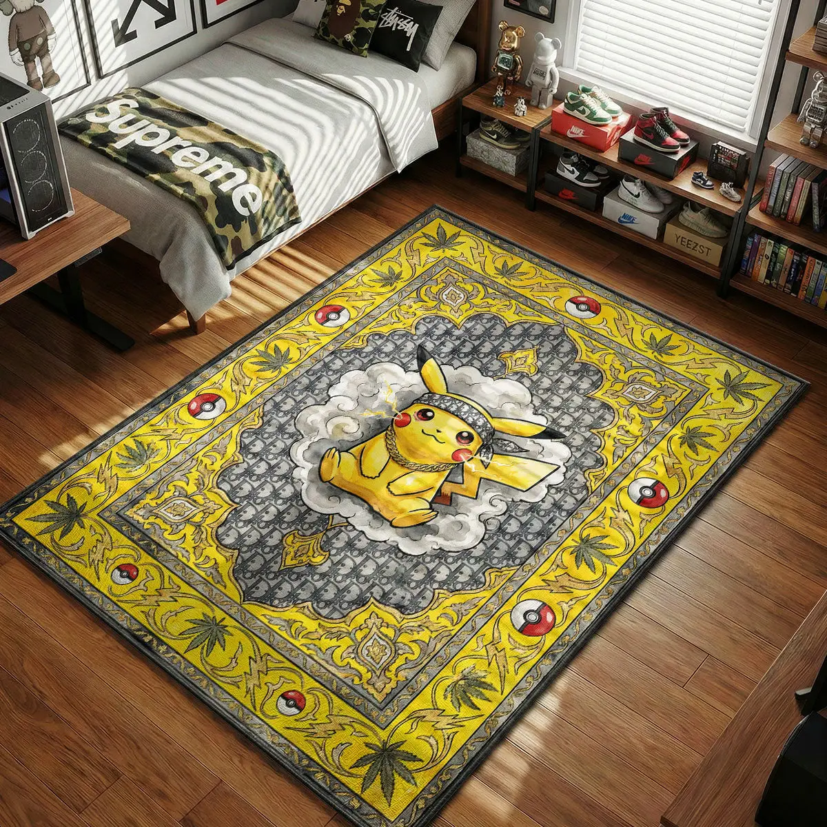 Electric Mouse Monogram Rug - Hypebeast Floor Decor