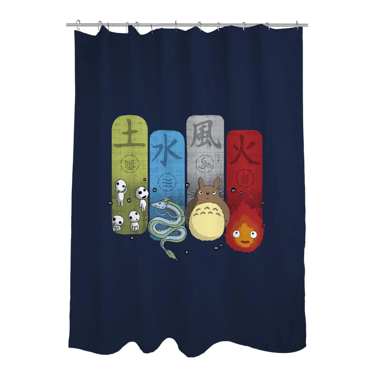 Elemental Charms Shower Curtains