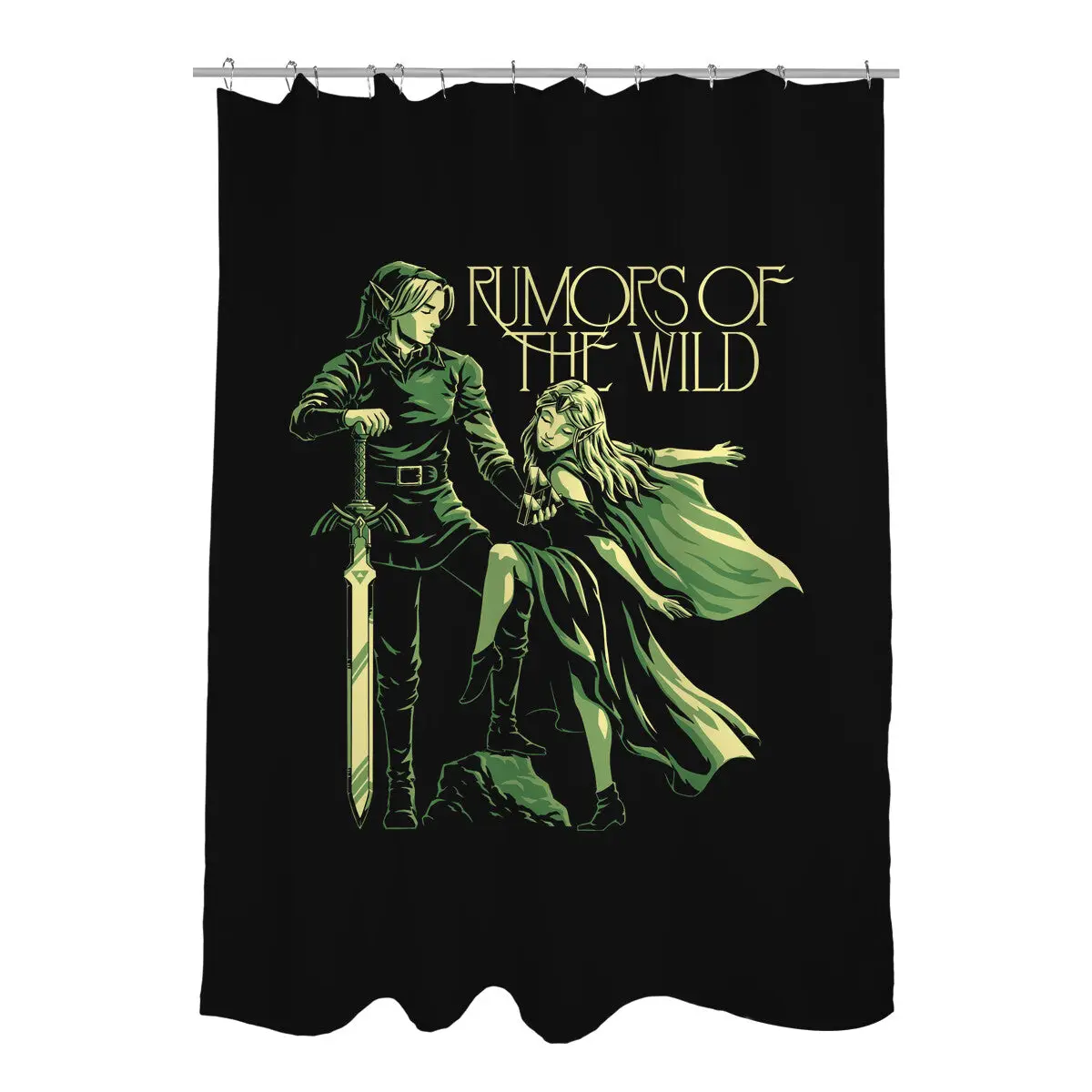 Elf Game Music Album Shower Curtains