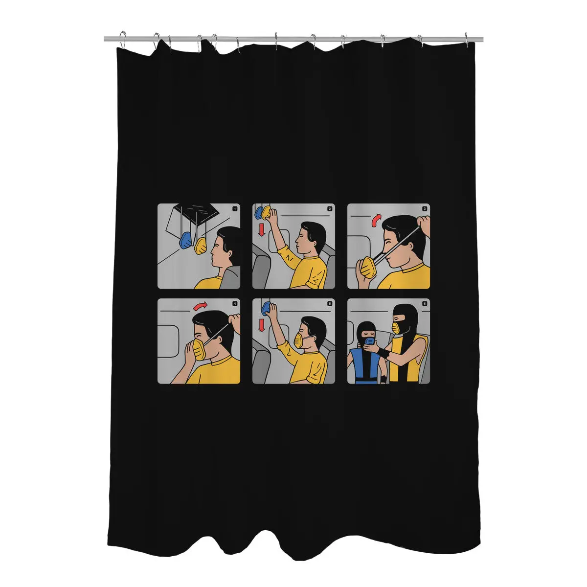 Emergency Kosplay Shower Curtains