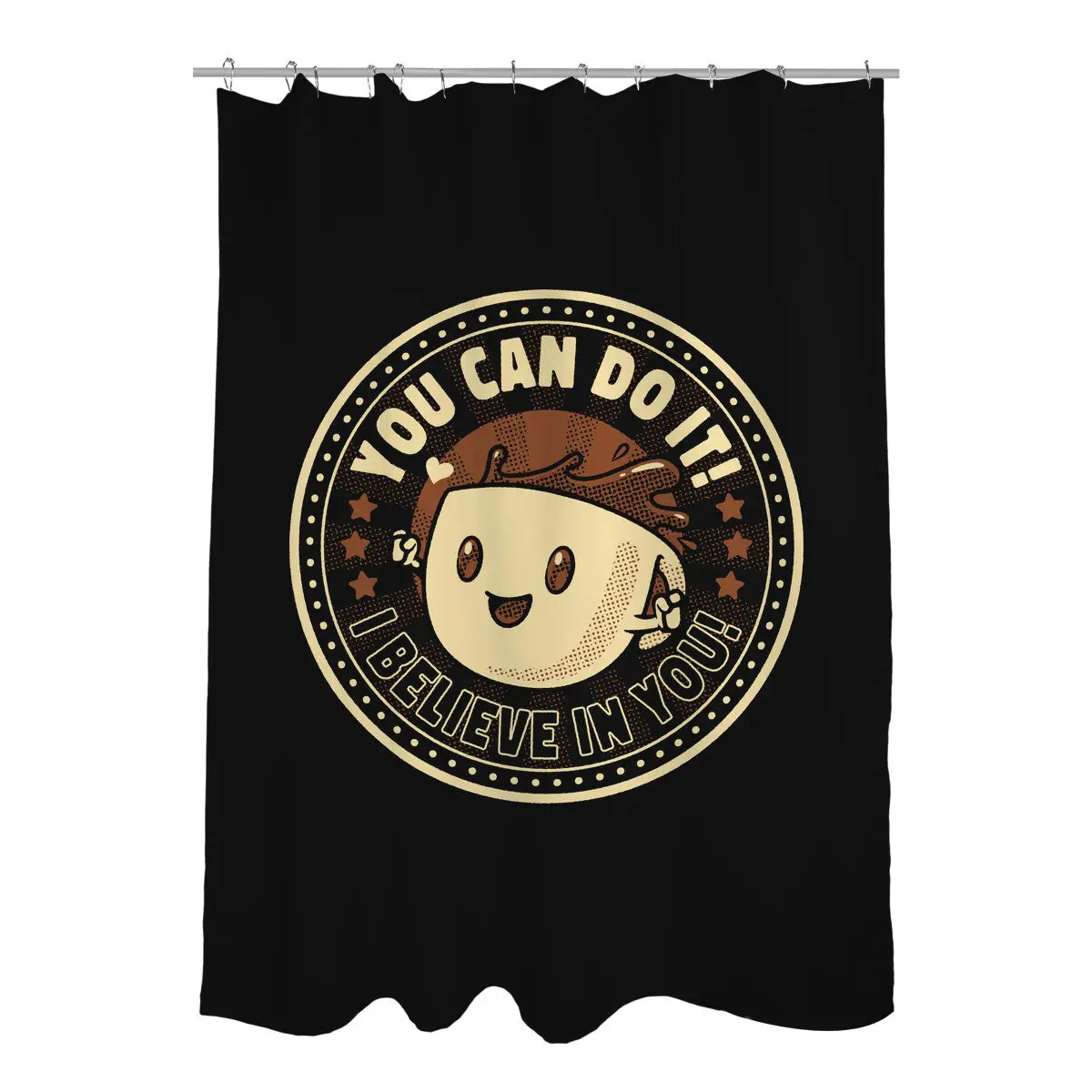 Emotional Support Espresso Shot Shower Curtains