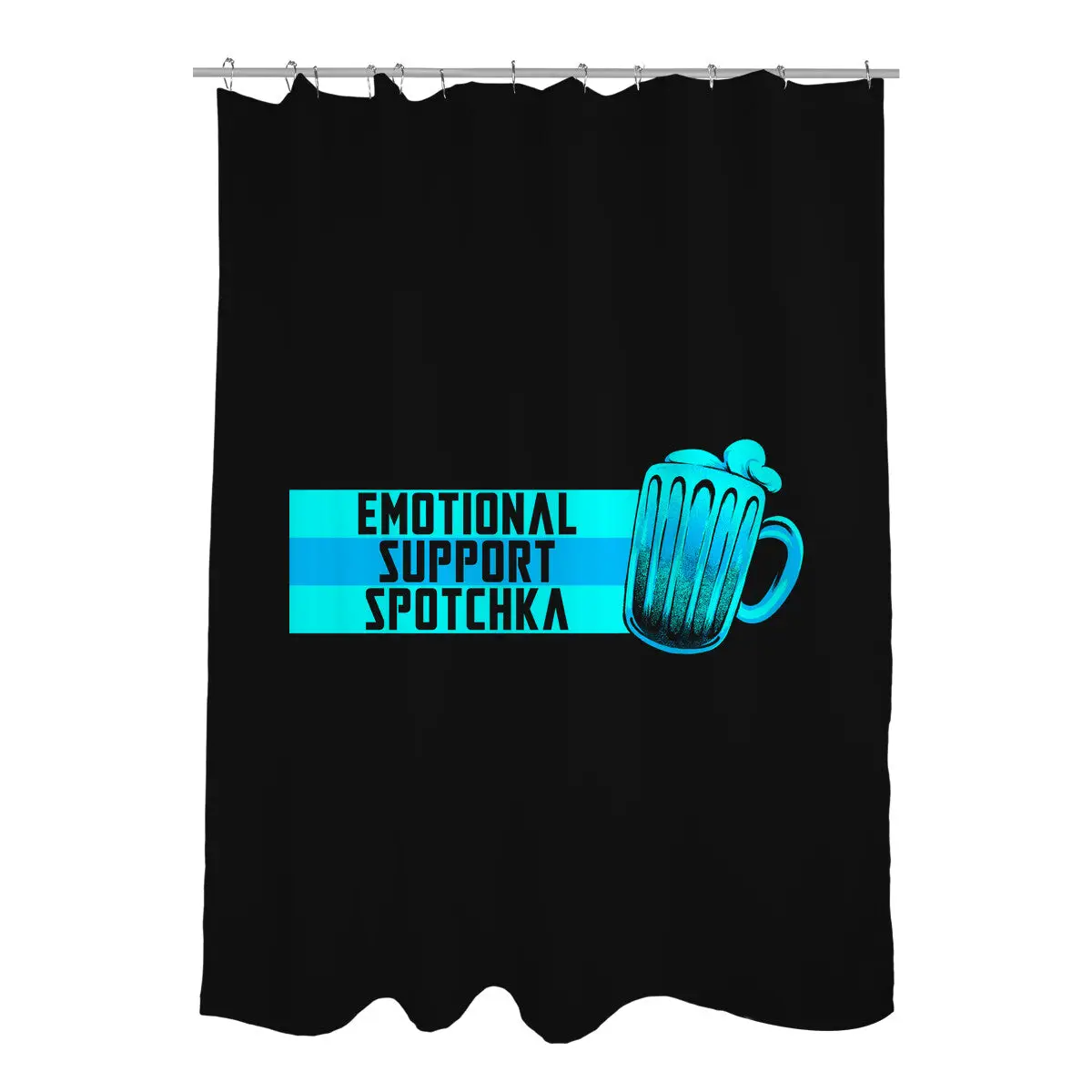Emotional Support Spotchka Shower Curtains