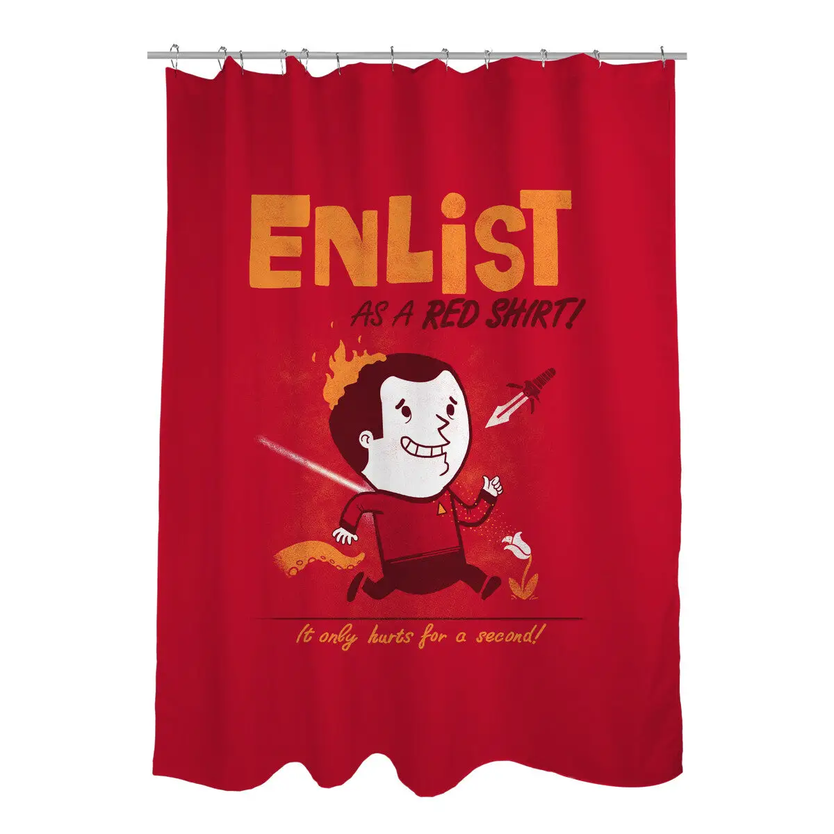 Enlist! Shower Curtains