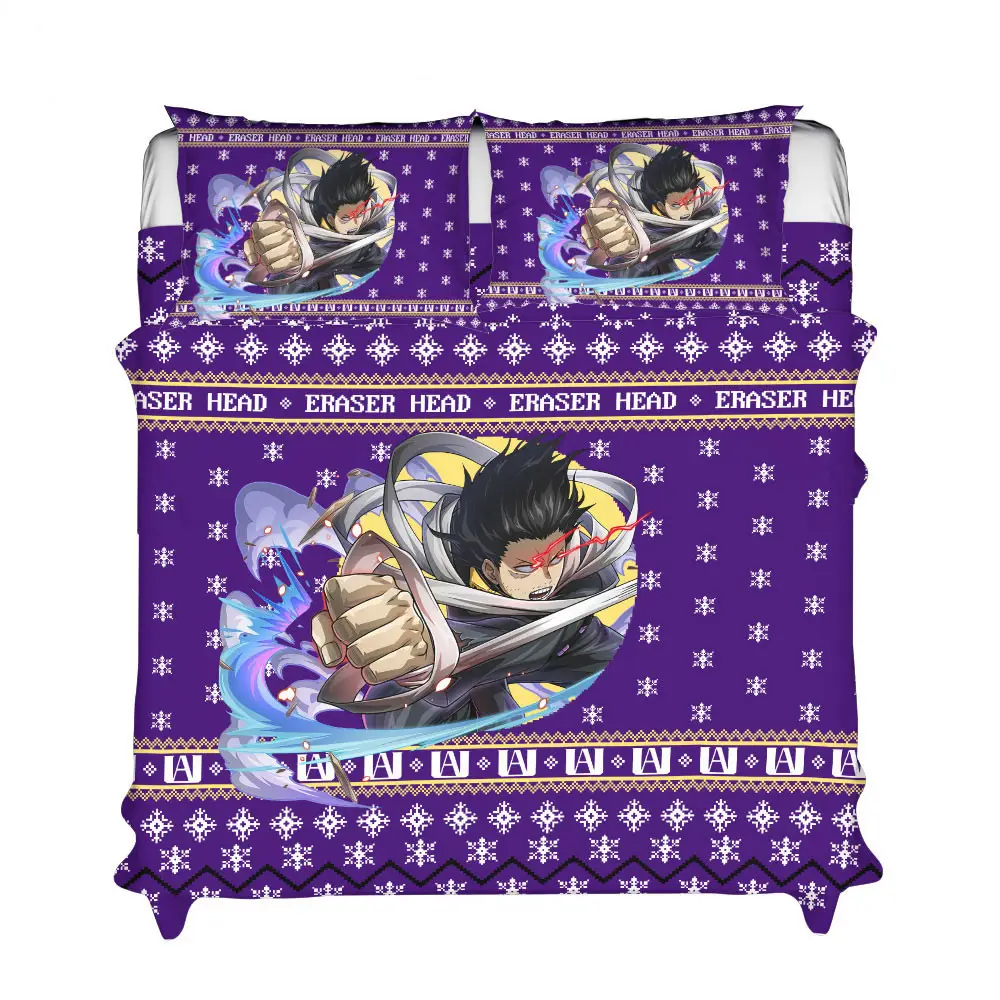 Eraser Head Xmas Polyester Duvet Cover Set