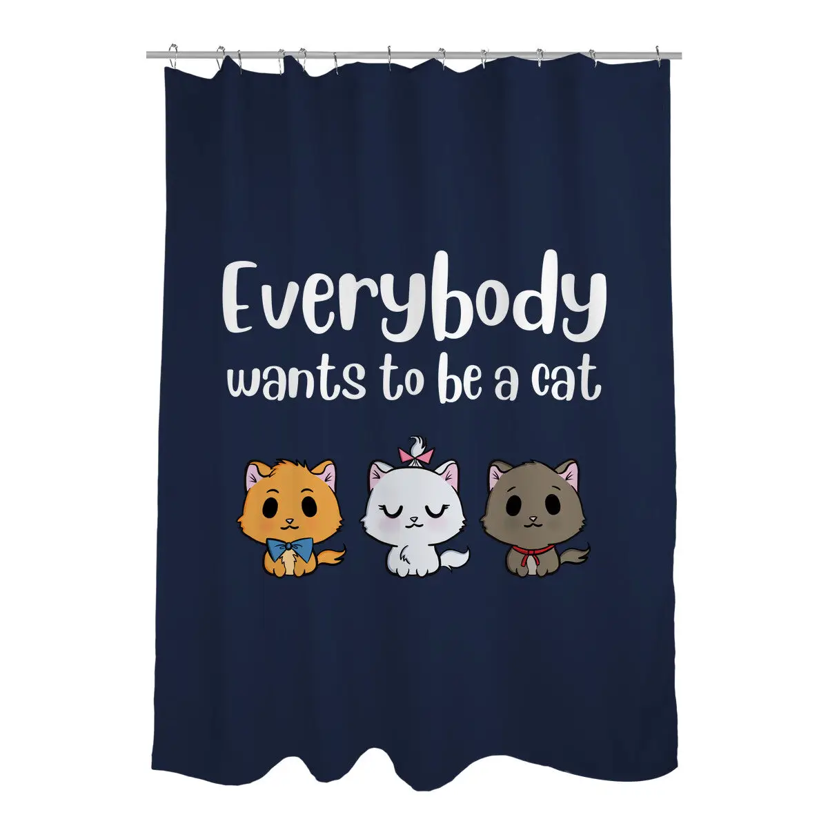 Everybody Wants to be A Cat Shower Curtains