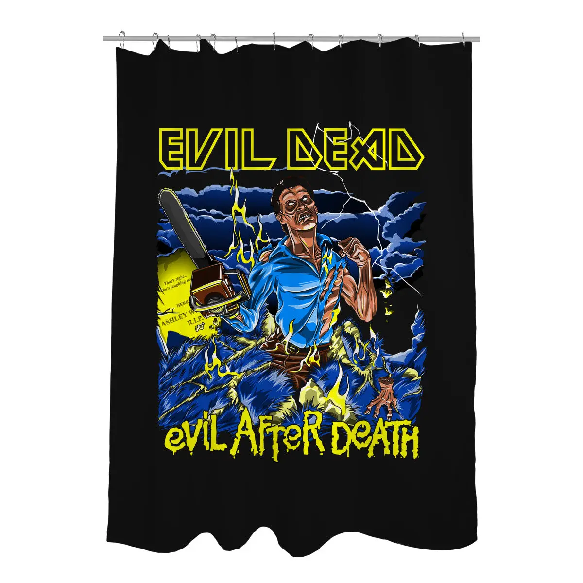 Evil After Death Shower Curtains