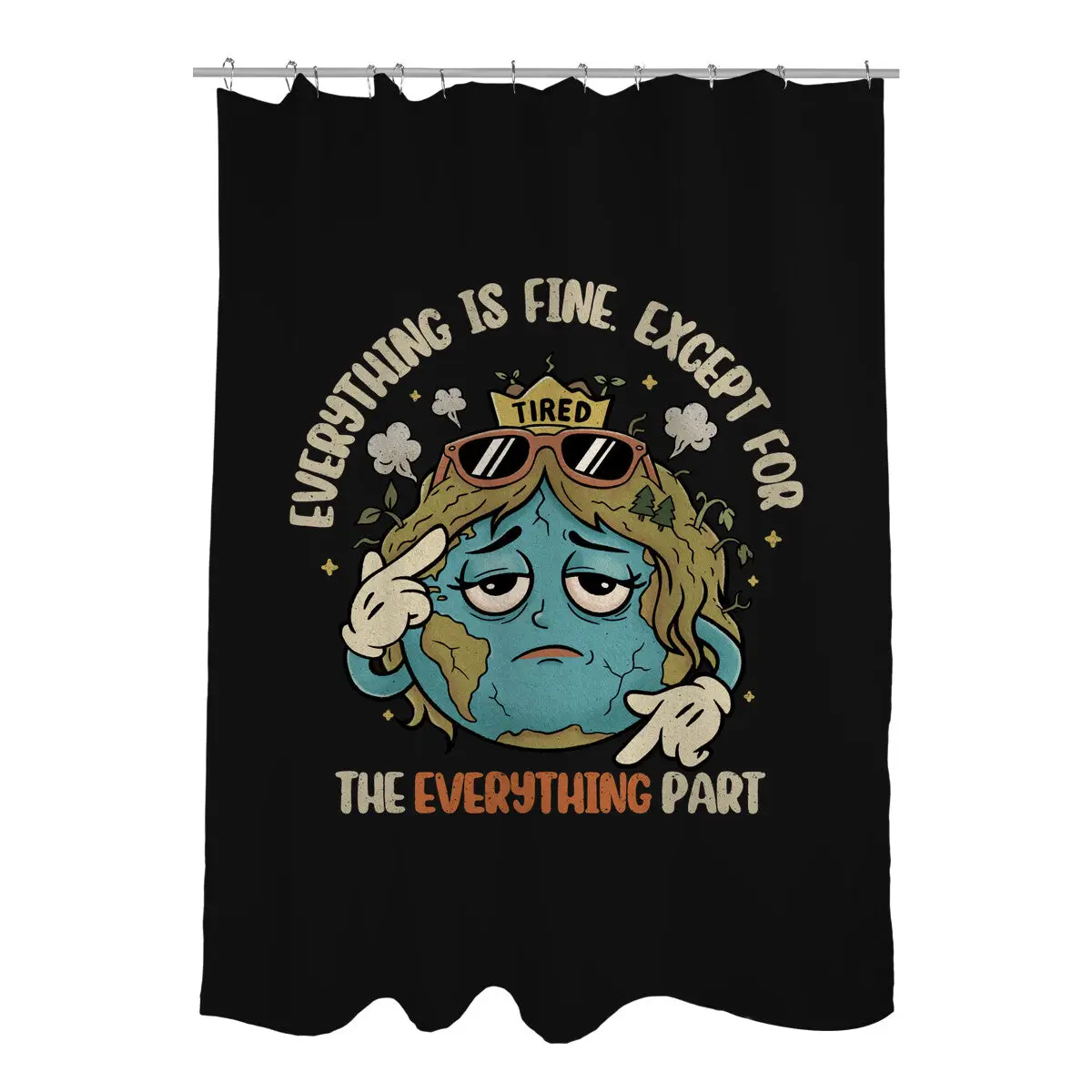 Except Everything Shower Curtains