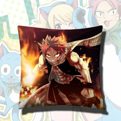 Fairy Tail Natsu Lucy Erza Patterns Square Pillow Cushion