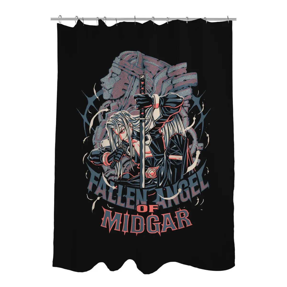 Fallen Angel Of Midgard Shower Curtains