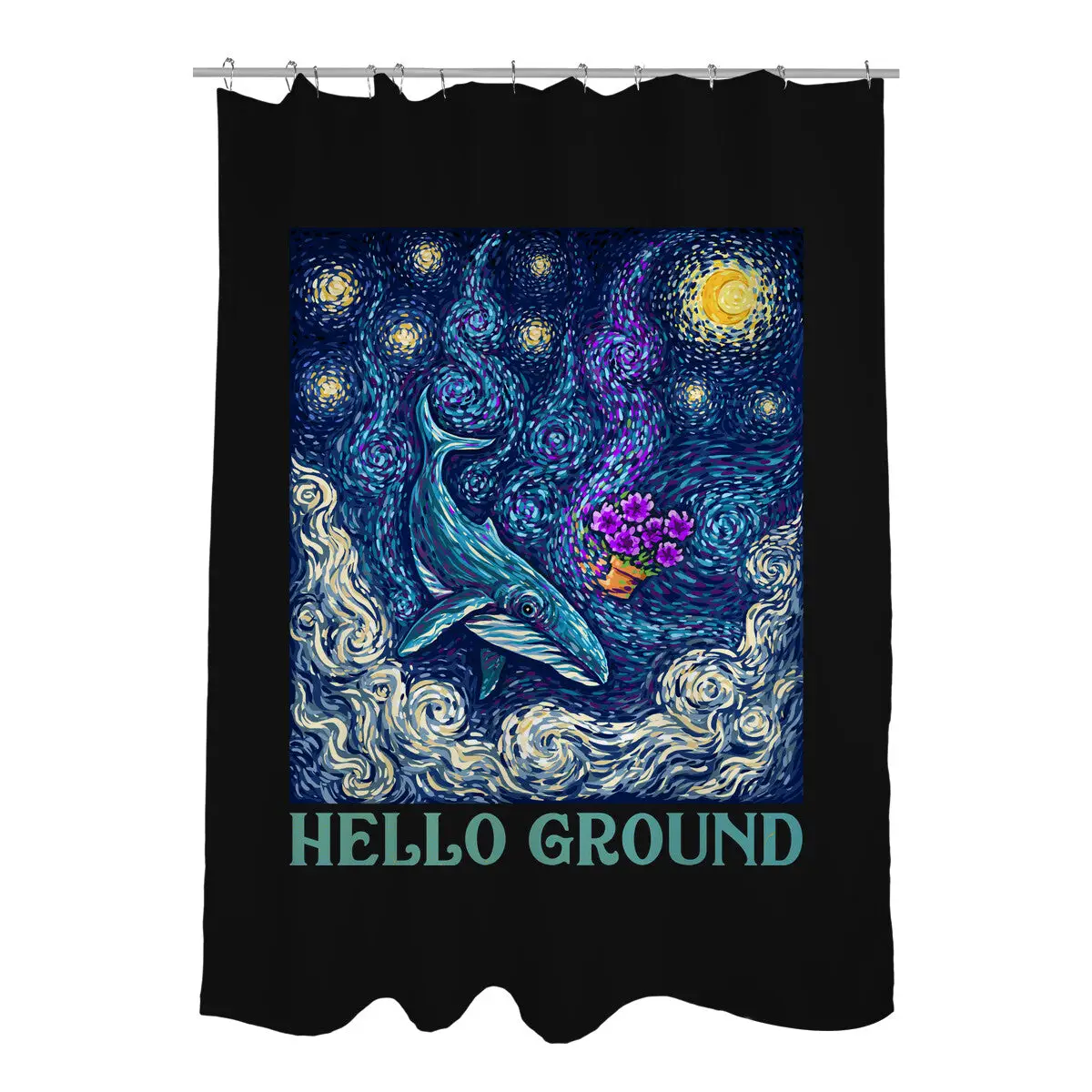 Falling Through A Starry Sky Shower Curtains