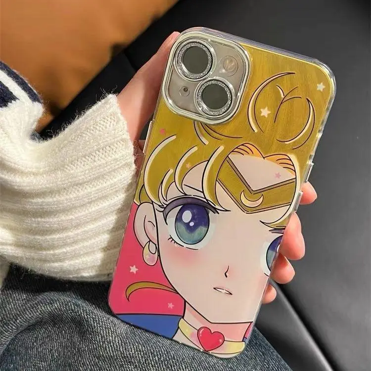 Feather Sailor Moon Electroplated Phone Case