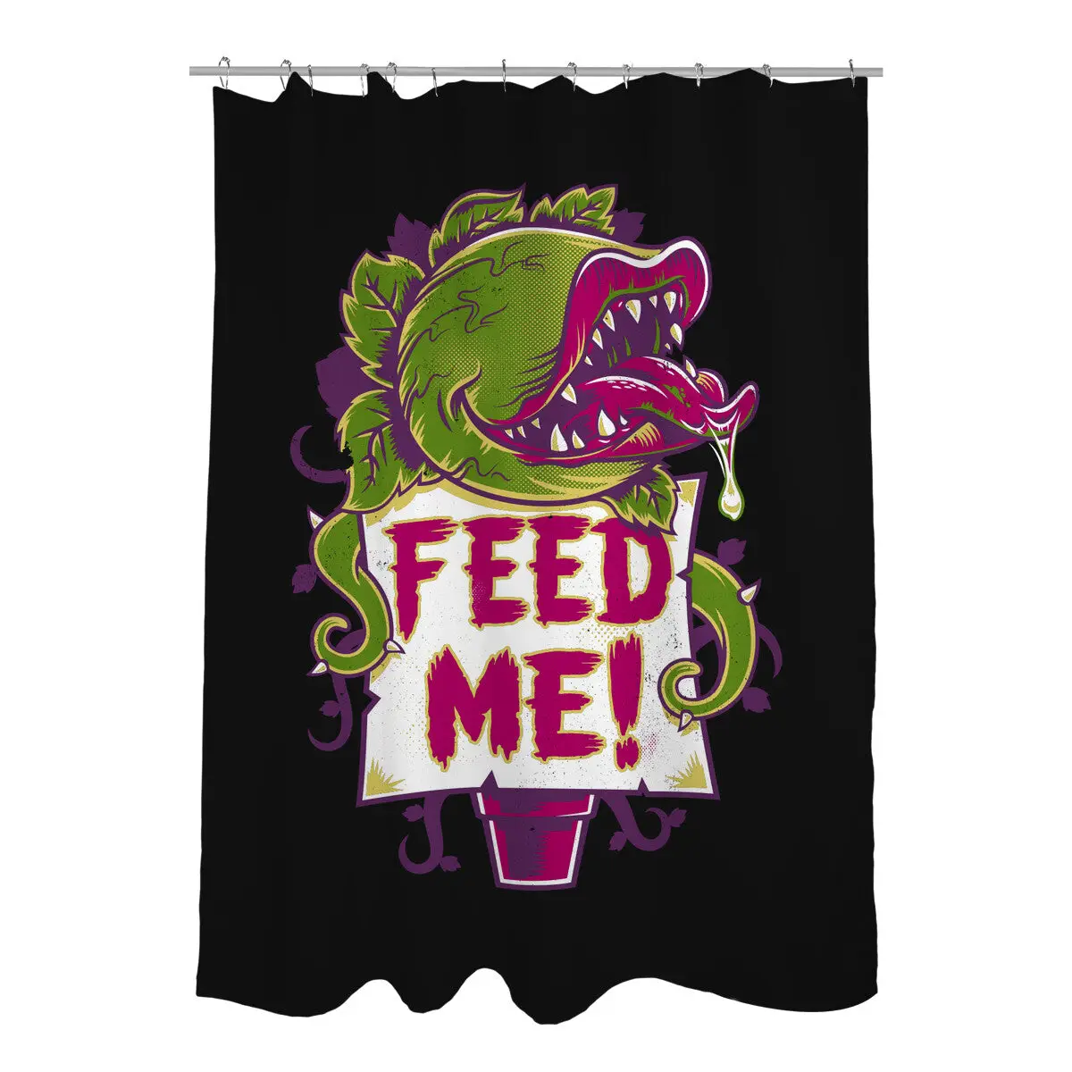 Feed Me Seymour! Shower Curtains
