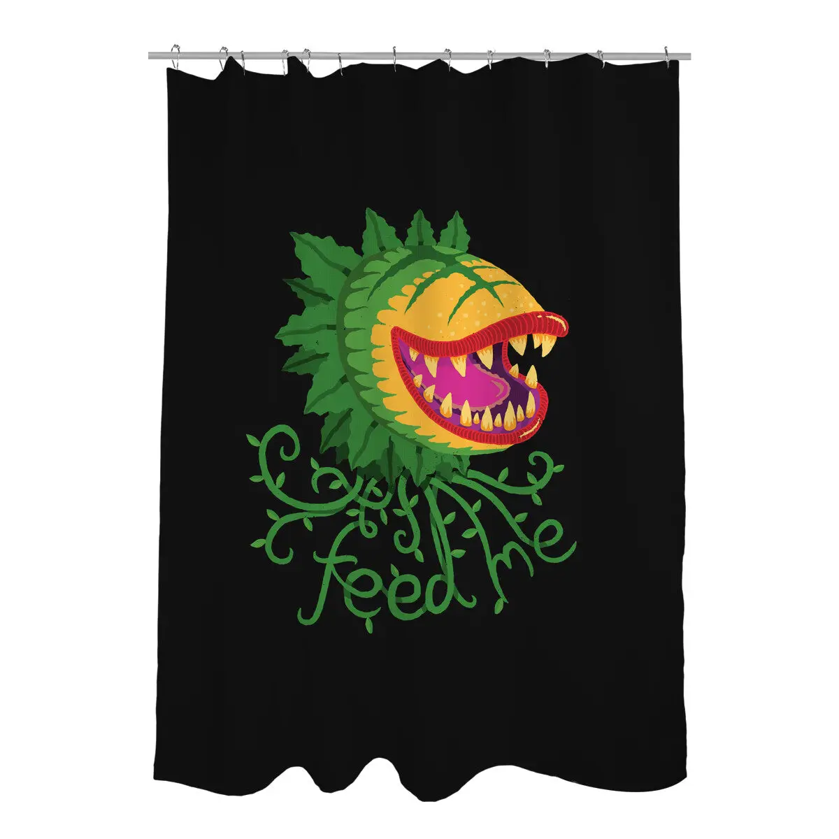 Feeeeeed Me Shower Curtains