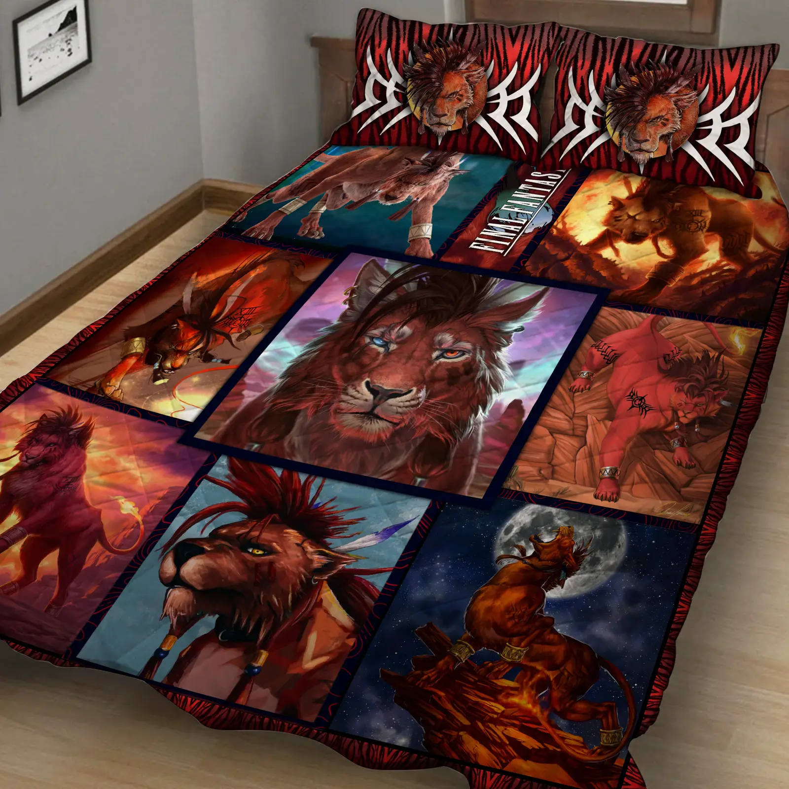 Final Fantasy VII Red XIII/Nanaki 3D Quilt Set